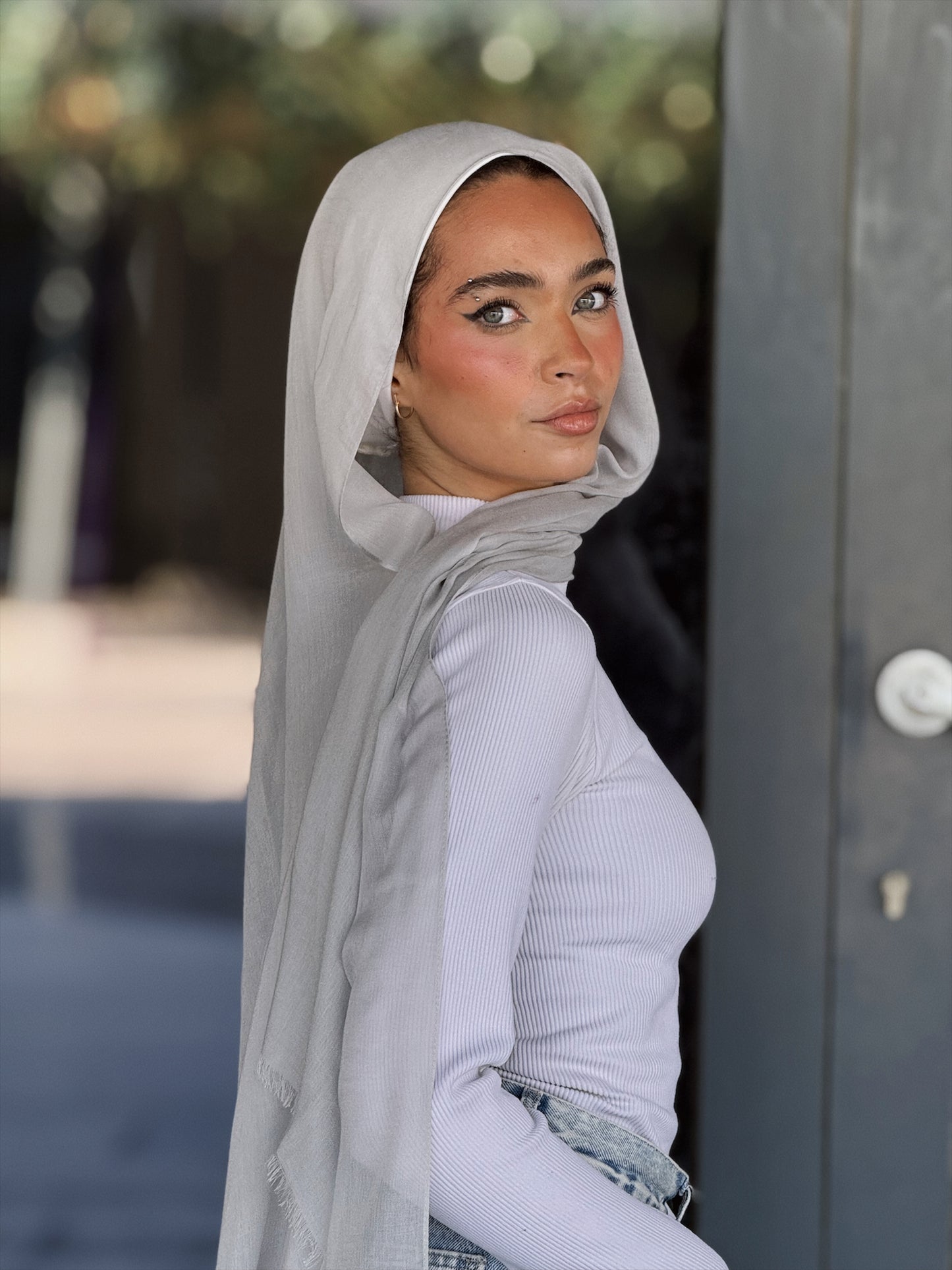 Plain linen Cloudy grey