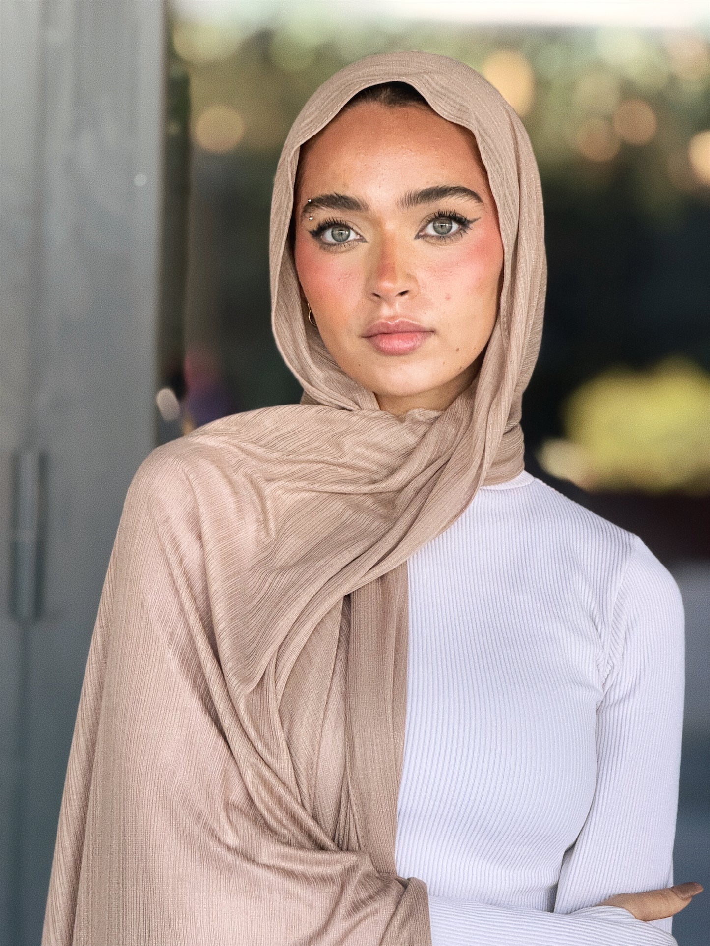 Ribbed Lycra Scarf