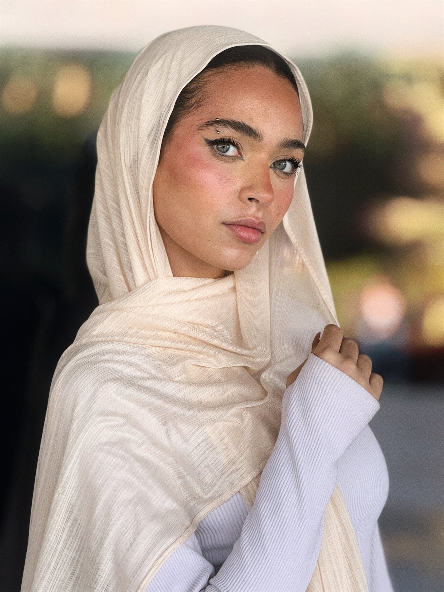 Ribbed Lycra Scarf
