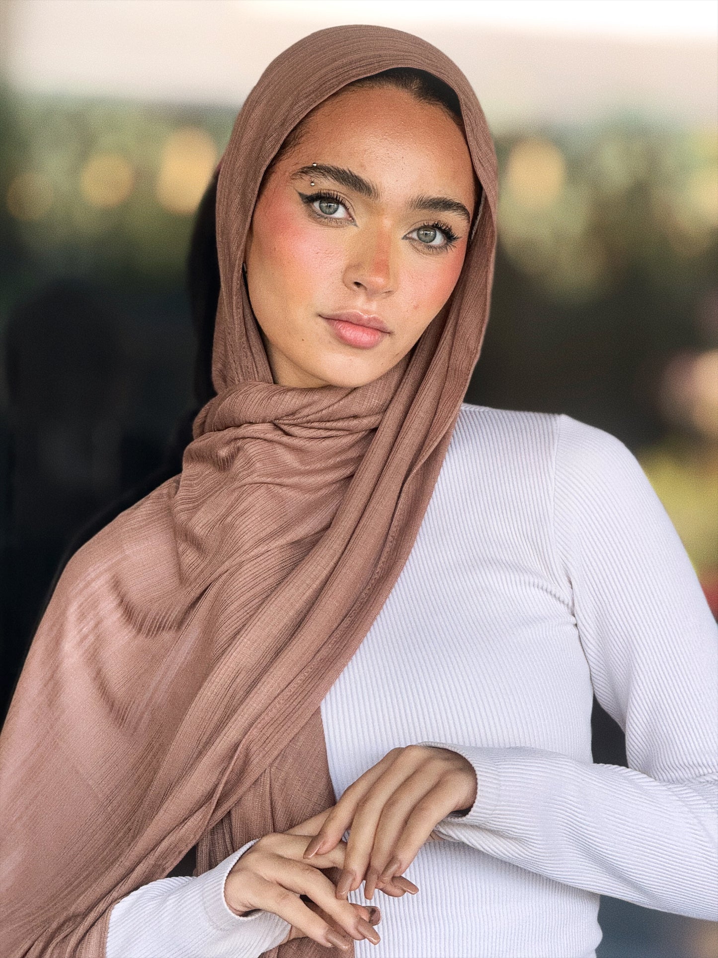 Ribbed Lycra Scarf