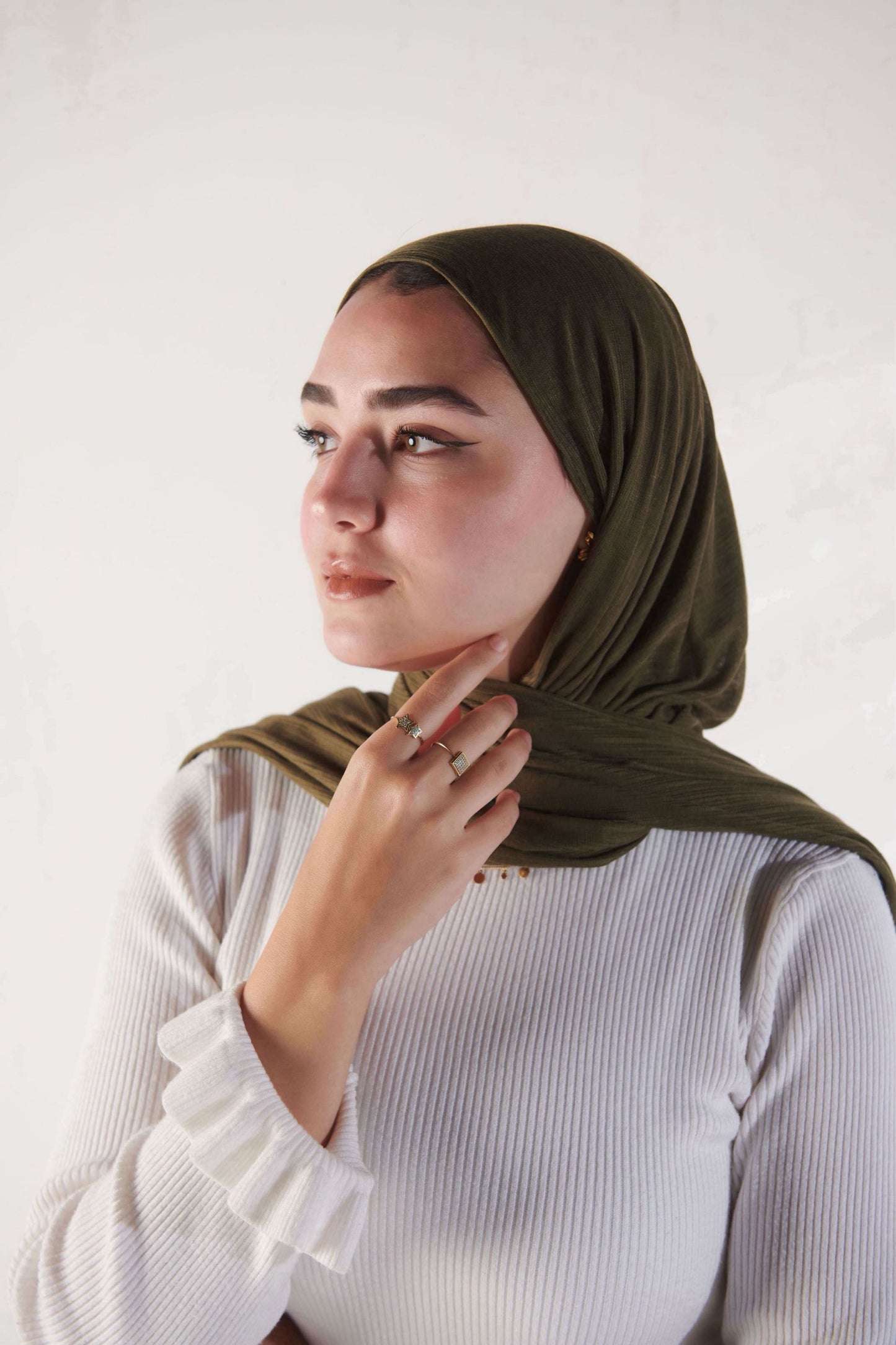 Ribbed Lycra Scarf