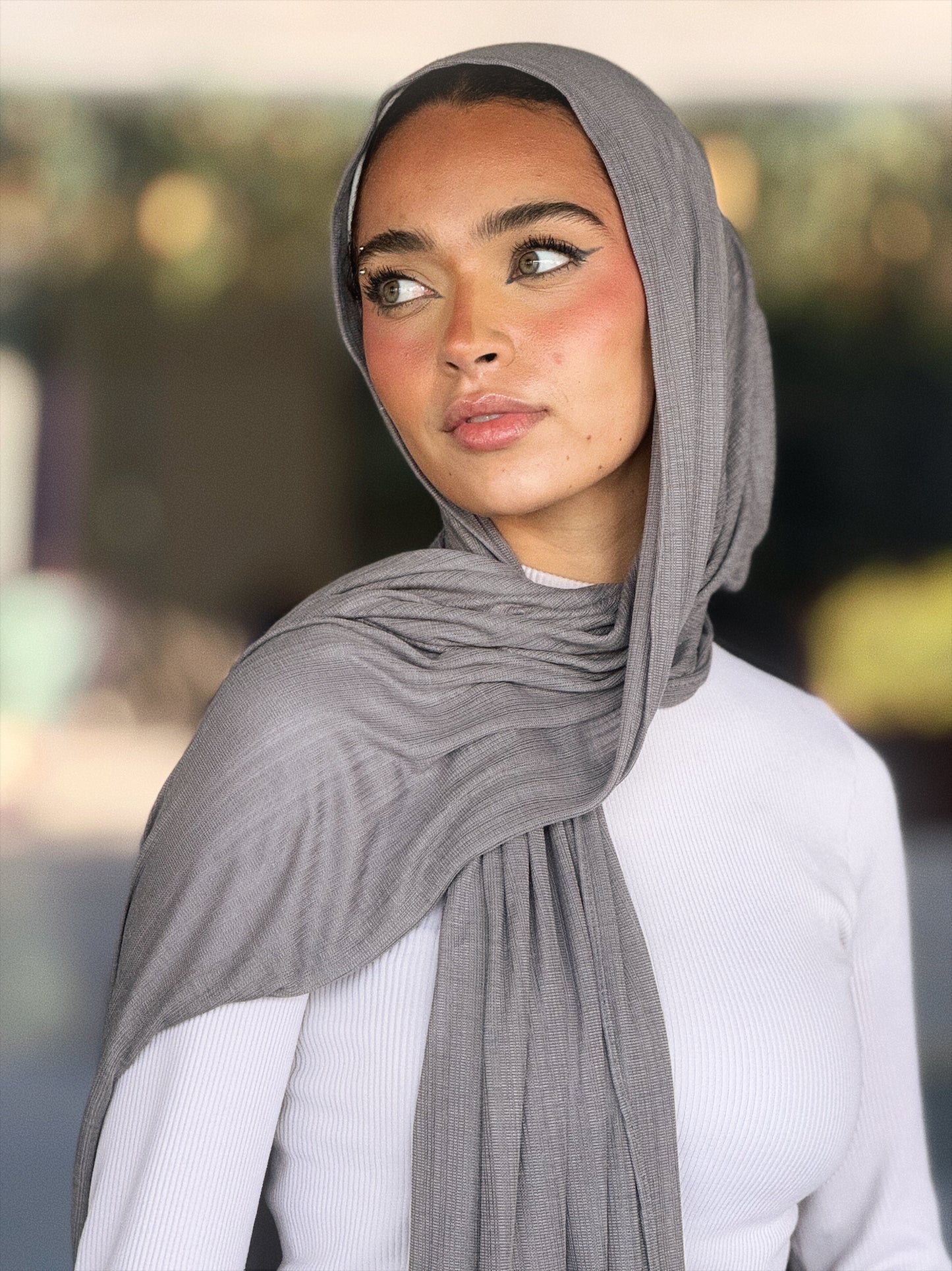 Ribbed Lycra Scarf