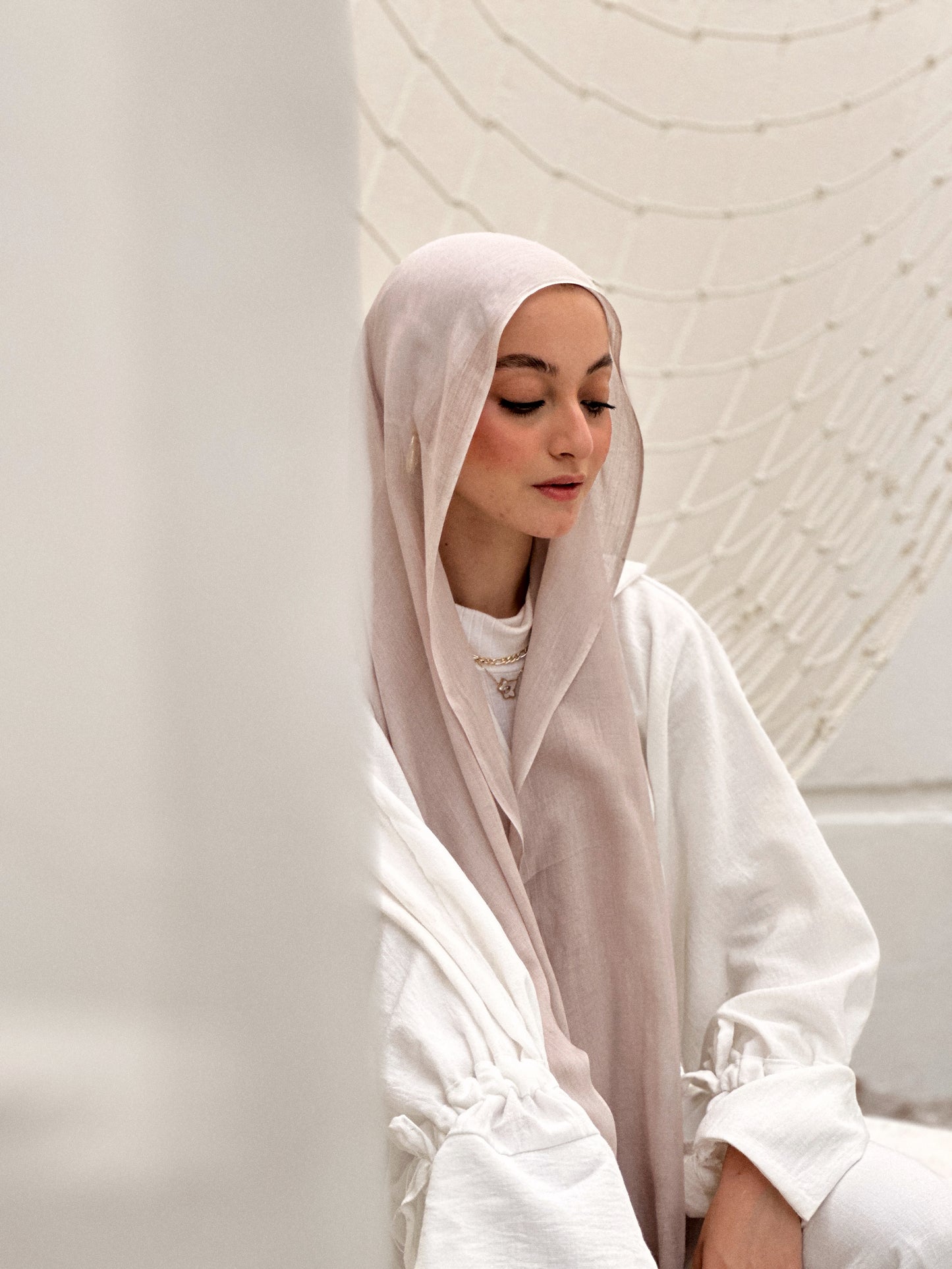 Plain linen Nude