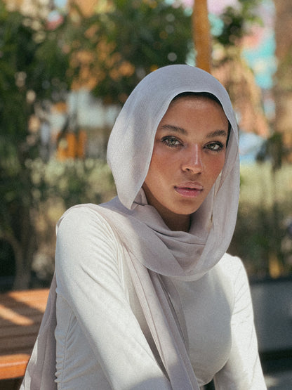 Plain Linen Scarf