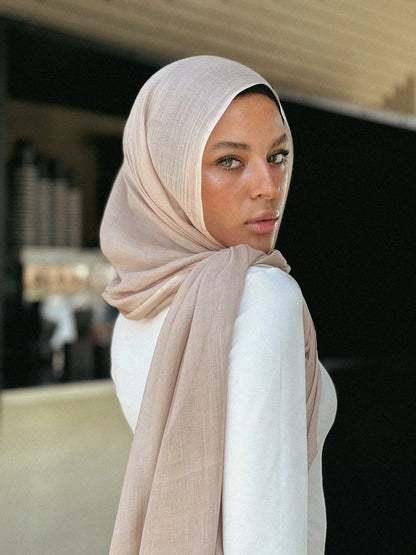 Plain Linen Scarf