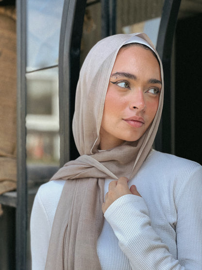 Plain Linen Scarf