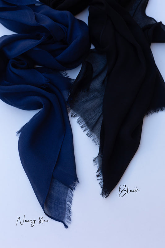 Plain linen Navyblue