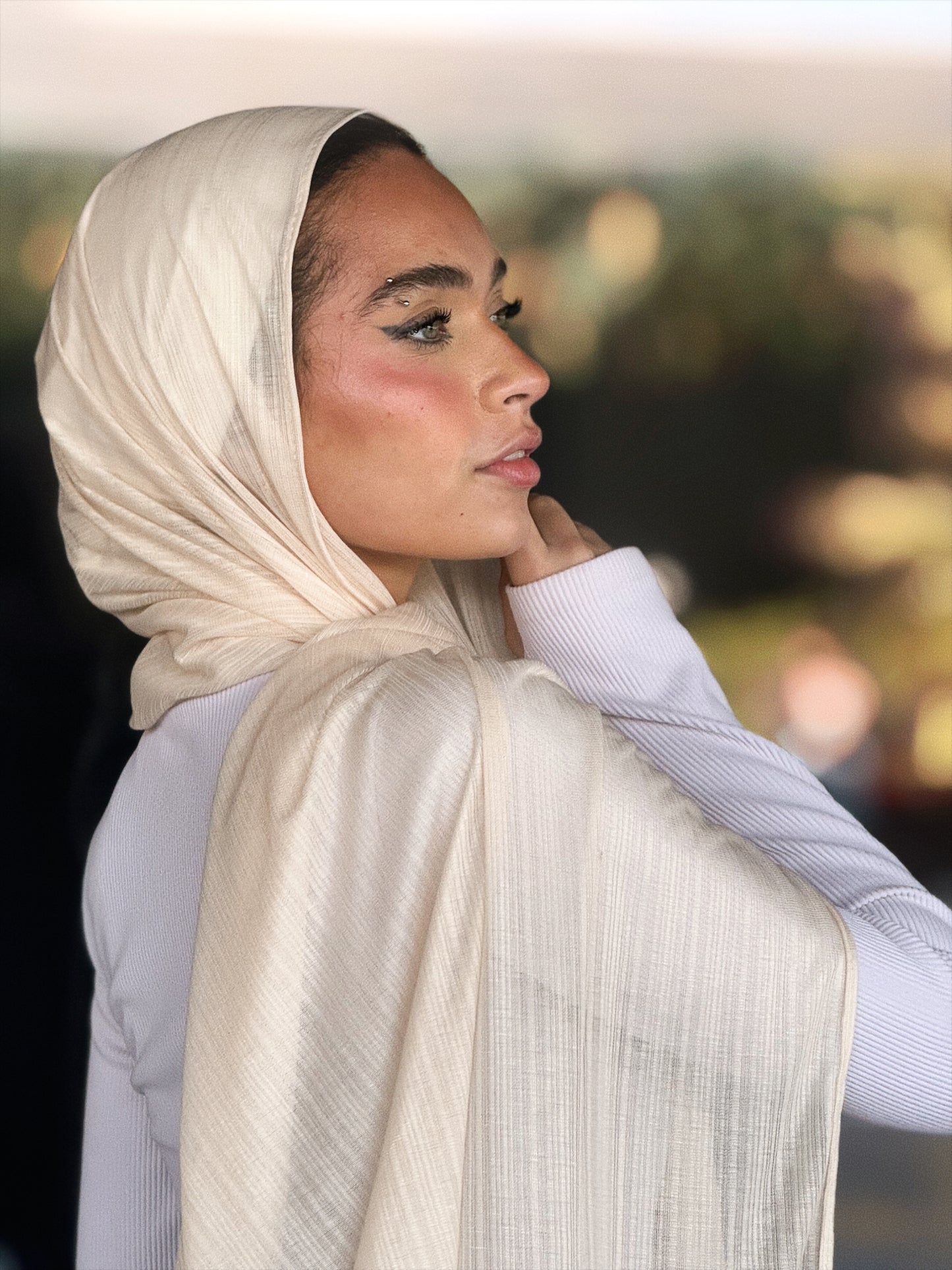 Ribbed Lycra Scarf