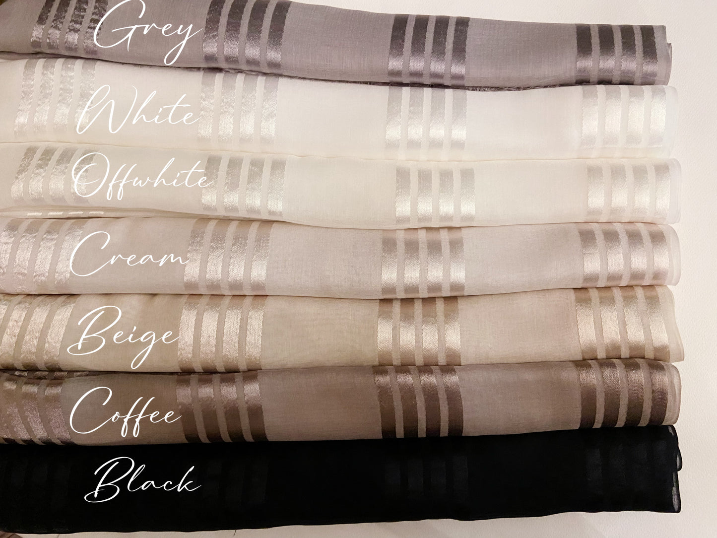 Satin Strips Linen